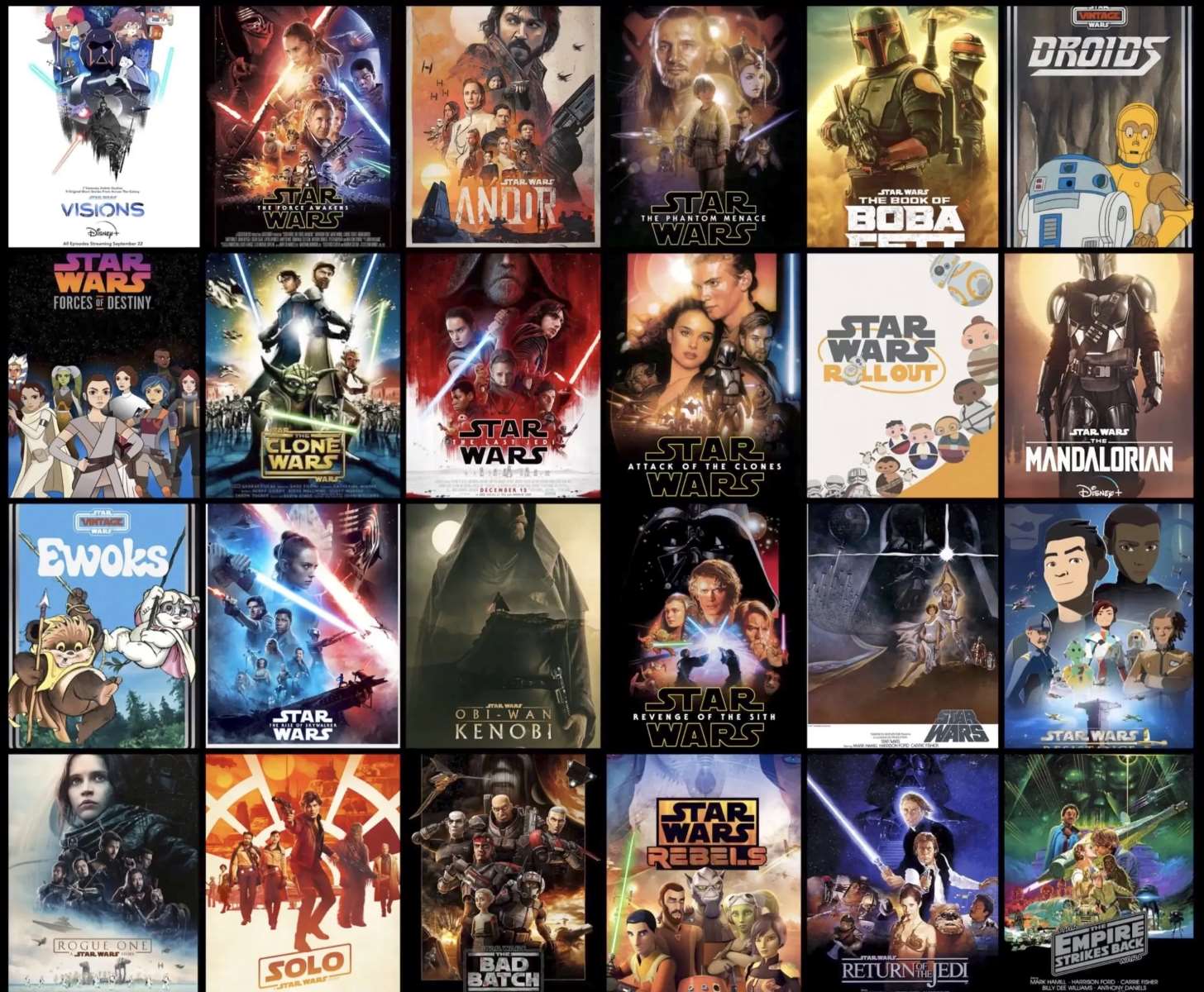 How To Watch All Star Wars Movies And Shows In Order